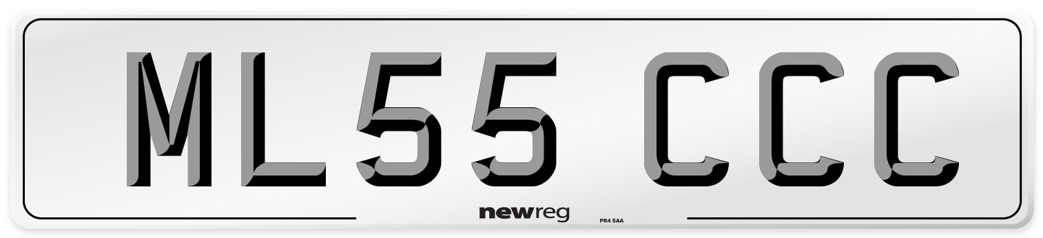 ML55 CCC Number Plate from New Reg